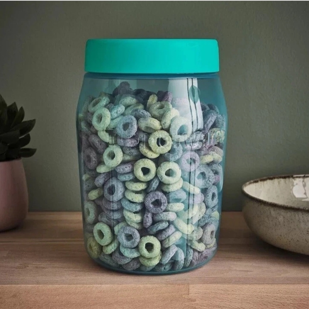 Airtight Storage Jar with Teal Lid